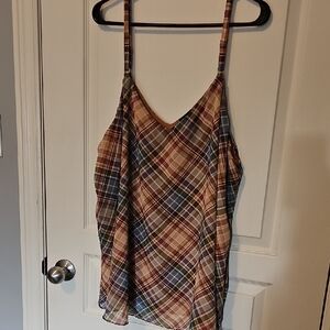 Torrid Multicolor Plaid Camisole